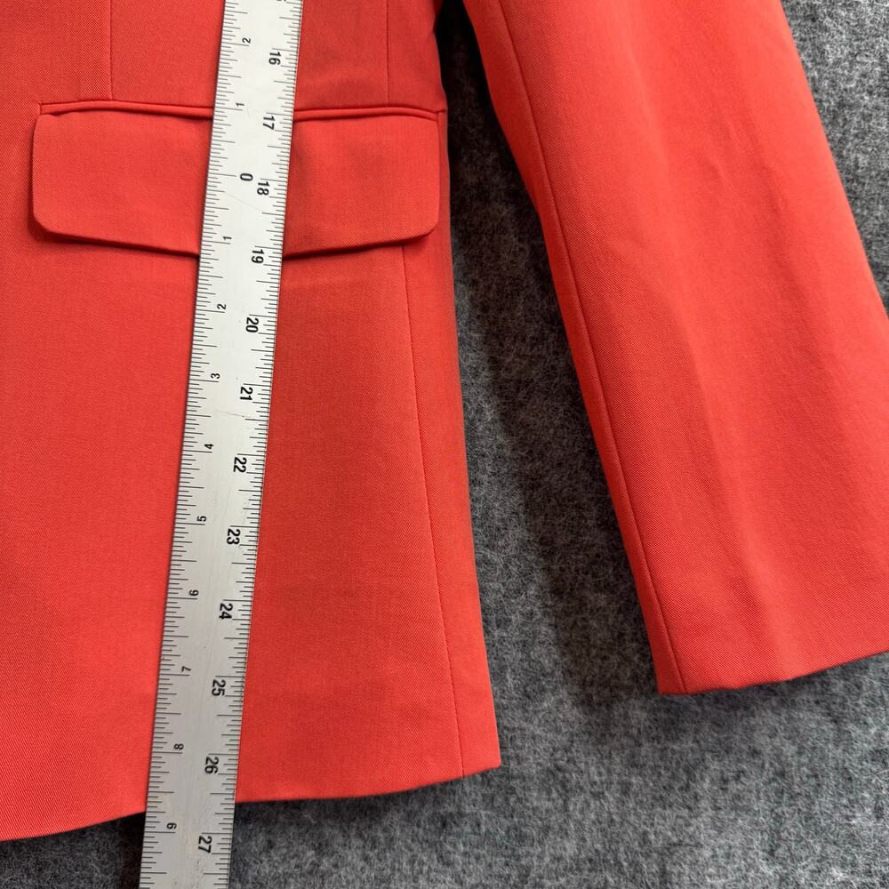Cicy Bell Women's Tailored Blazer Jacket Orange Red Size Medium - Picture 7 of 9